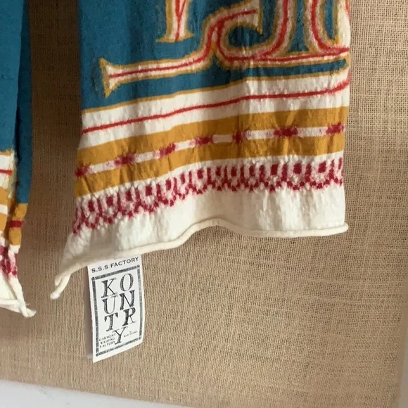 NWT KAPITAL KOUNTRY compressed pattern scarf - Picture 2 of 12